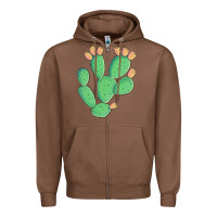 Chestnut texas prickly pear cactus Zipper Hoodie - Artiststas
