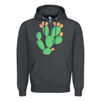 Smoke texas prickly pear cactus Zipper Hoodie - Artiststas