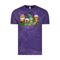 Cloud Purple fishing coffee cups Vintage Tee - Zillion Design Studio