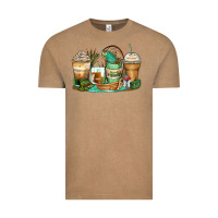 Vintage Coffee fishing coffee cups Vintage Tee - Zillion Design Studio