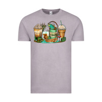 Vintage Zinc fishing coffee cups Vintage Tee - Zillion Design Studio