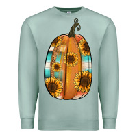 Serape Sunflower Pumpkin Premium Sweatshirt | Teevron