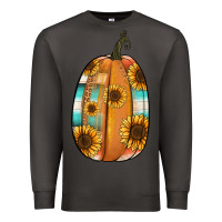 Smoke Serape sunflower pumpkin Premium Sweatshirt - NancyCooperArtShop