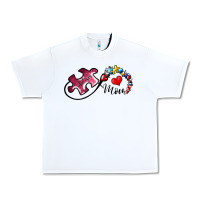 White autism mom 1 Urban Heavy Tee - SublimationCraftShop