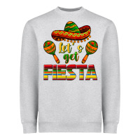 Heather Grey Let's Get Fiesta Heavyweight Sweatshirt - texasbilliewilder