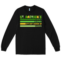 Black st. patricks lucky clover  artiststas Long Sleeve Tee - Artiststas