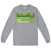 Heather Grey st. patricks lucky clover  artiststas Long Sleeve Tee - Artiststas