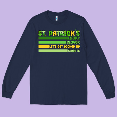 St. Patricks Lucky Clover  Artiststas Long Sleeve Tee Designed By Artiststas