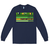 Navy st. patricks lucky clover  artiststas Long Sleeve Tee - Artiststas
