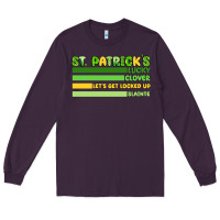 Plum st. patricks lucky clover  artiststas Long Sleeve Tee - Artiststas
