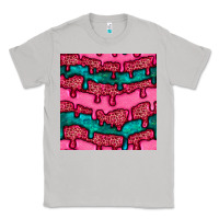 Moon Dust valentines day leopard and turquoise gemstone seamless pattern Classic Tee - BundleAndBundleShop