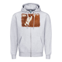 Heather Grey cowhide background Zipper Hoodie - AdoDesignShop