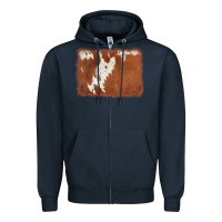 Navy cowhide background Zipper Hoodie - AdoDesignShop