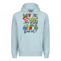 Blue Mist why fit in when you were born to stand out Premium Hoodie - LillyAllenDesigns
