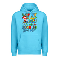 Ocean Blue why fit in when you were born to stand out Premium Hoodie - LillyAllenDesigns