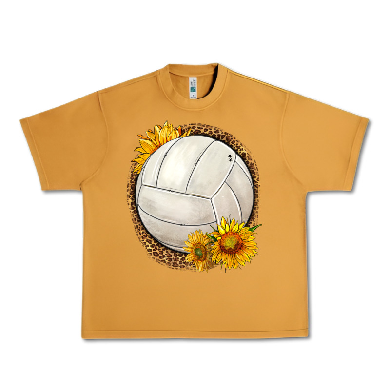 Western Volleyball With Sunflower Urban Heavy Tee by HRA Design Shop | Teevron