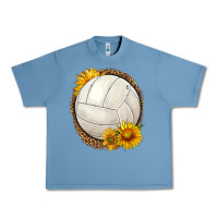 Pebble Blue western volleyball with sunflower Urban Heavy Tee - HRA Design Shop