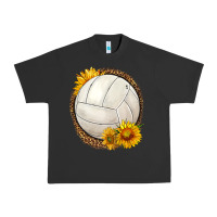 Pigment Black western volleyball with sunflower Urban Heavy Tee - HRA Design Shop