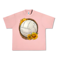Salmon western volleyball with sunflower Urban Heavy Tee - HRA Design Shop