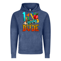 Vintage Denim 1st grade dude Vintage Hoodie - texasbilliewilder