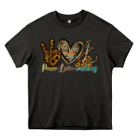 Asphalt peace love anchors Heavy Core Tee - RacoonDesign