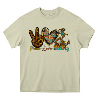 Mossy peace love anchors Heavy Core Tee - RacoonDesign