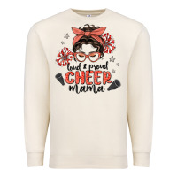 Sandshell loud&proud mama messy bun Premium Sweatshirt - MaliasSmallBusiness