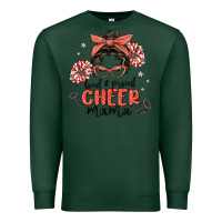 Sports Green loud&proud mama messy bun Premium Sweatshirt - MaliasSmallBusiness