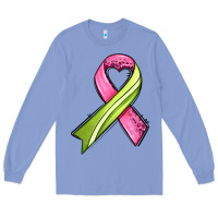 Colony Blue breast cancer sport ribbons Long Sleeve Tee - AdoDesignShop