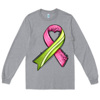 Heather Grey breast cancer sport ribbons Long Sleeve Tee - AdoDesignShop