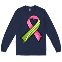 Navy breast cancer sport ribbons Long Sleeve Tee - AdoDesignShop