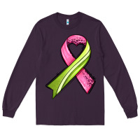 Plum breast cancer sport ribbons Long Sleeve Tee - AdoDesignShop