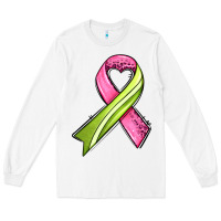 White breast cancer sport ribbons Long Sleeve Tee - AdoDesignShop