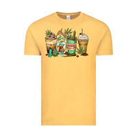 Vintage Mustard highly caffeinated coffee cups Vintage Tee - Zillion Design Studio