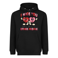 Black i hate you less than other people Heavyweight Hoodie - MaliasSmallBusiness