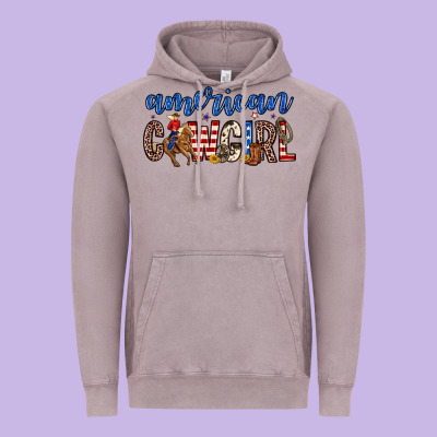 American Cowgirl Vintage Hoodie Designed By Zillion Design Studio