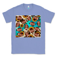 Colony Blue football turquoise sunflower Classic Tee - JahusDesignShop