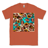 Copper football turquoise sunflower Classic Tee - JahusDesignShop