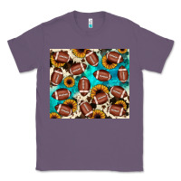 Lavender football turquoise sunflower Classic Tee - JahusDesignShop