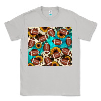 Moon Dust football turquoise sunflower Classic Tee - JahusDesignShop