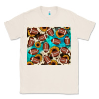 Natural football turquoise sunflower Classic Tee - JahusDesignShop