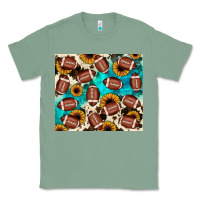 Sage football turquoise sunflower Classic Tee - JahusDesignShop
