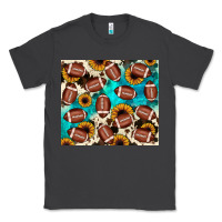 Smoke football turquoise sunflower Classic Tee - JahusDesignShop