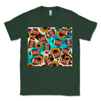 Sports Green football turquoise sunflower Classic Tee - JahusDesignShop