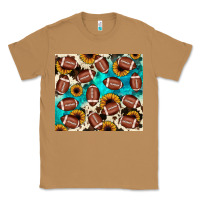 Toasted Coconut football turquoise sunflower Classic Tee - JahusDesignShop