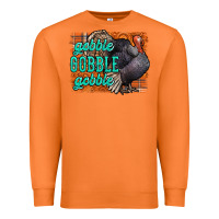 Carrot Thanksgiving Turkey Gobble Gobble Premium Sweatshirt - NancyCooperArtShop