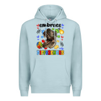 Blue Mist embrace differences Premium Hoodie - LillyAllenDesigns