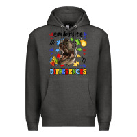 Charcoal Heather embrace differences Premium Hoodie - LillyAllenDesigns