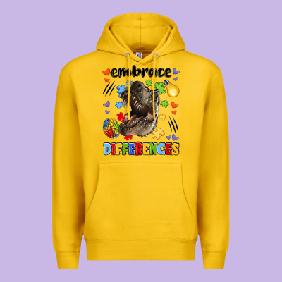 Embrace Differences Premium Hoodie Designed By Lillyallendesigns
