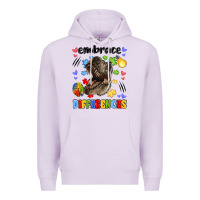 Lilac embrace differences Premium Hoodie - LillyAllenDesigns